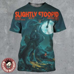 Slightly Stoopid Austin Texas Gig Poster At Moody Amphitheater On July 11 2025 The Cowboy Art All Over Print Shirt