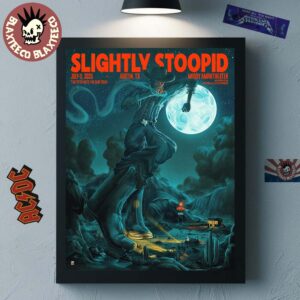 Slightly Stoopid Austin Texas Gig Poster At Moody Amphitheater On July 11 2025 The Cowboy Art Home Decor Poster Canvas