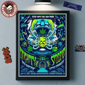 Slightly Stoopid Bonner Springs Kansas Event Poster At Azura Amphitheater On July 13 2025 Home Decor Poster Canvas