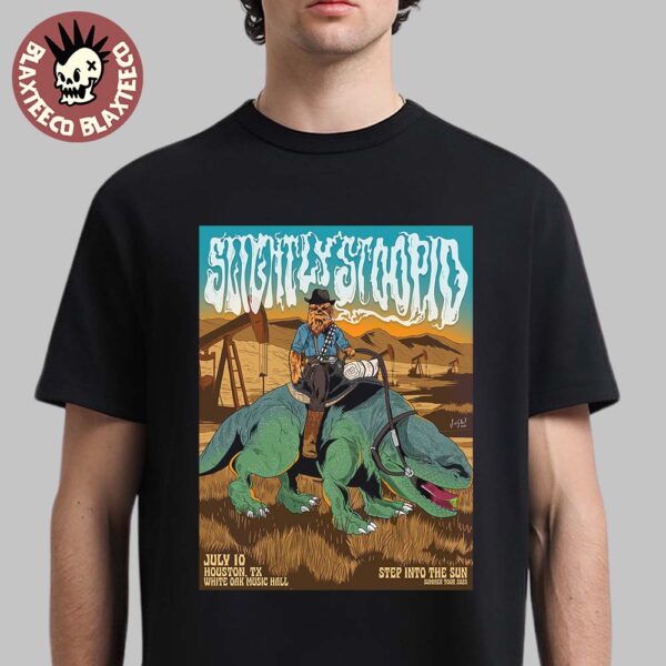 Slightly Stoopid Houston Texas 2025 Gig Poster At White Oak Music Hall On July 10 2025 Chewbacca Star Wars Art Unisex T-Shirt