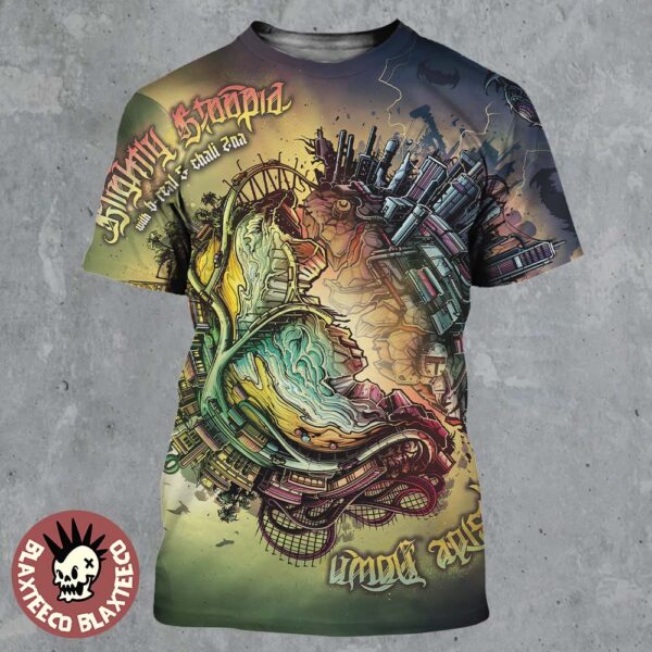 Slightly Stoopid Jackson Wisconsin 2025 Gig Poster At Snow King Mountain On July 18 2025 The Upside Down All Over Print Shirt