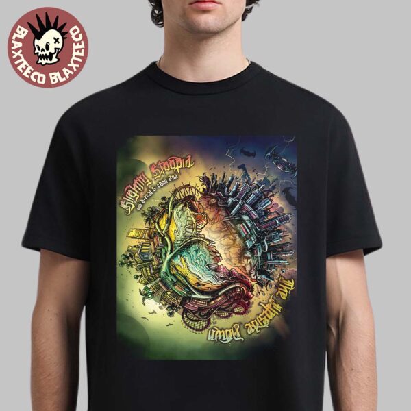 Slightly Stoopid Jackson Wisconsin 2025 Gig Poster At Snow King Mountain On July 18 2025 The Upside Down Unisex T-Shirt