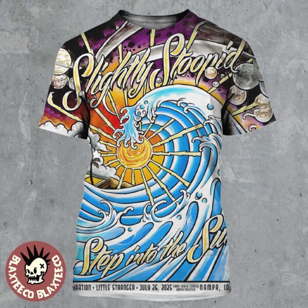 Slightly Stoopid Step Into The Sun 2025 Nampa Idaho At Ford Idaho Center Amphitheater On July 26 2025 All Over Print Shirt