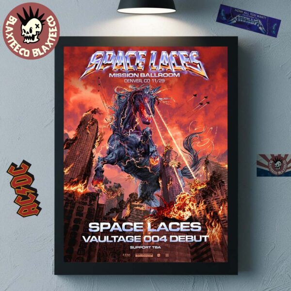 Space Laces Vaultage 004 Debut 2025 In Denver Colorado At Mission Ballroom On November 29 2025 Home Decor Poster Canvas