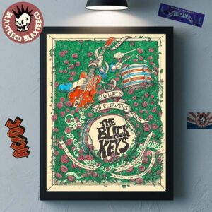 The Black Keys No Rain No Flowers Tour 2025 France On July 4 5 And 6 Home Decor Poster Canvas