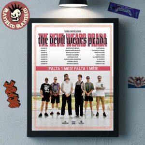 The Devil Wears Prada Latin America Tour 2025 Schedule Tour Dates Home Decor Poster Canvas