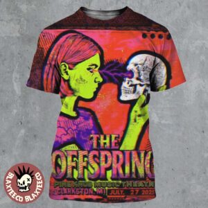 The Offspring Clarkston Michigan 2025 Concert Poster At Pine Knob Music Theatre On July 27 2025 All Over Print Shirt