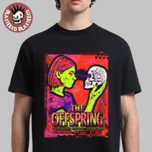 The Offspring Clarkston Michigan 2025 Concert Poster At Pine Knob Music Theatre On July 27 2025 T-Shirt