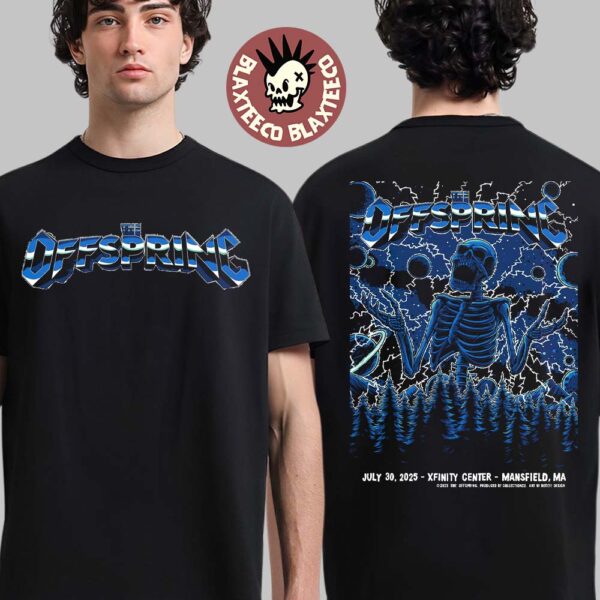The Offspring Mansfield Massachusetts 2025 Concert Merch At Xfinity Center On July 30 2025 Two Sided T-Shirt