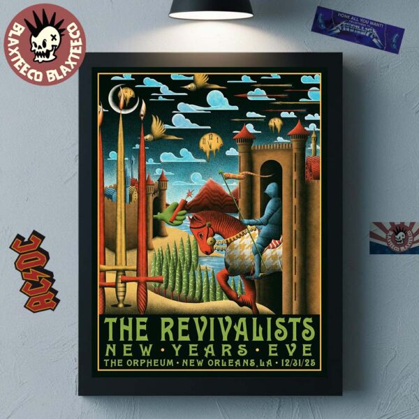 The Revivalists New Years Eve Show Poster In New Orleans Los Angeles At The Orpheum On December 31 2025 Home Decor Poster Canvas