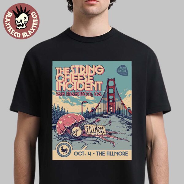 The String Cheese Incident San Francisco California 2025 Gig Poster At The Fillmore On October 4 2025 Unisex T-Shirt
