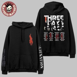 Three Days Grace Alienation 2025 Tour Merch Hoodie