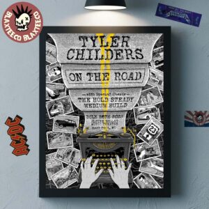 Tyler Childers On The Road East Troy Wisconsin 2025 Gig Poster At Alpine Valley Music Theatre On July 26 2025 Home Decor Poster Canvas