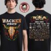 Wacken Open Air 2025 Festival From July 30 To August 2 2025 In Schleswig Holstein Germany Moshpit Two Sided T-Shirt