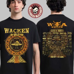 Wacken Open Air 2025 Festival From July 30 To August 2 2025 In Schleswig Holstein Germany Temple Two Sided T-Shirt