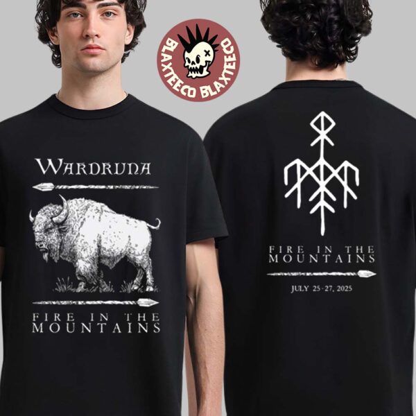 Wardruna And Fire In The Mountains Exclusive Merch On July 25-27 2025 Two Sided T-Shirt