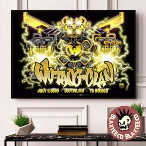 Wu Tang Clan Boston Massachusetts 2025 Concert Poster At TD Garden On July 11 2025 Home Decor Poster Canvas