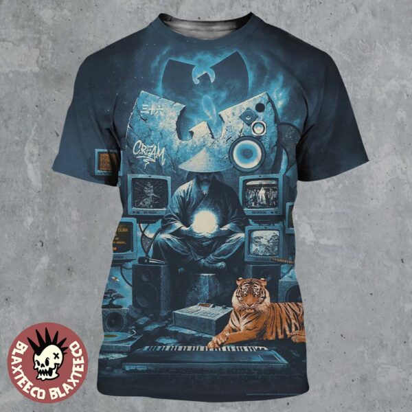 Wu Tang Clan Columbus Ohio 2025 Concert Poster At Nationwide Arena On July 9 2025 All Over Print Shirt
