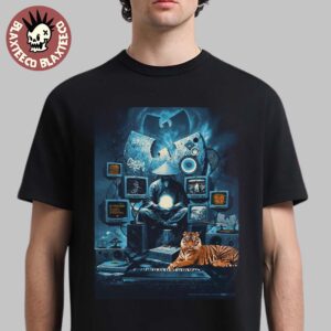 Wu Tang Clan Columbus Ohio 2025 Concert Poster At Nationwide Arena On July 9 2025 Unisex T-Shirt