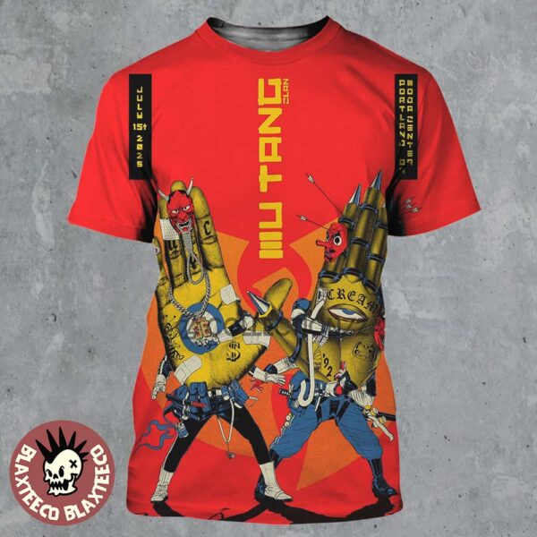 Wu Tang Clan Concert Poster For Portland Oregon At Moda Center On July 1 2025 All Over Print Shirt