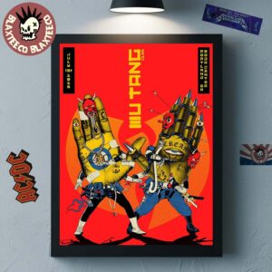 Wu Tang Clan Concert Poster For Portland Oregon At Moda Center On July 1 2025 Home Decor Poster Canvas