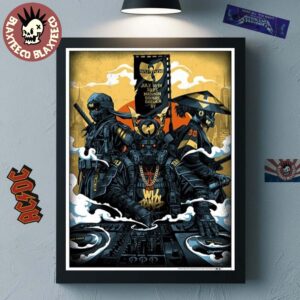 Wu Tang Clan NYC Pop Up Shop Exclusive 2025 Poster On July 16 2025 At Madison Square Garden DJ Samurai Home Decor Poster Canvas