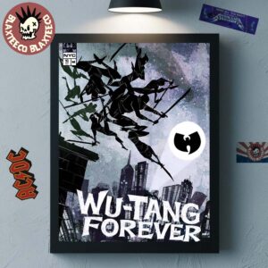 Wu Tang Clan NYC Pop Up Shop Exclusive 2025 Poster On July 16 2025 Ninja Batman Comic Inspired Art Home Decor Poster Canvas
