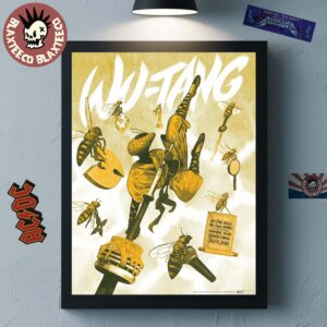 Wu Tang Clan The Final Chamber Toronto Canada 2025 Concert Poster At Scotiabank Arena On July 14 2025 Home Decor Poster Canvas