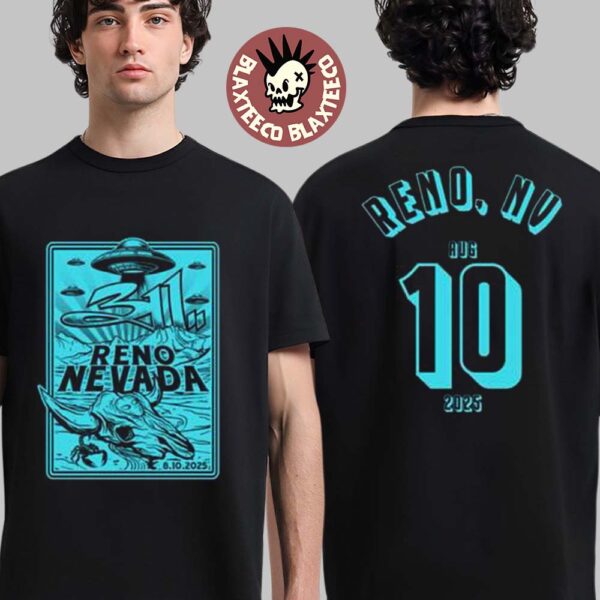 311 Band Reno Nevada 2025 August Event Merch Tee At Grand Theatre At Grand Sierra Resort On August 10 Two Sided T-Shirt