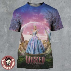 Ariana Grande As Glinda Wicked For Good New Poster You Will Be Changed All Over Print Shirt