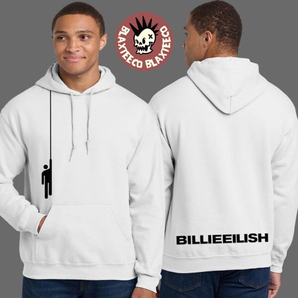 Billie Eilish Hanging Blohsh White Hoodie
