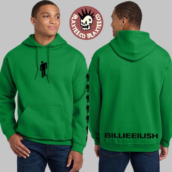 Billie Eilish Repeat Blohsh Green Hoodie