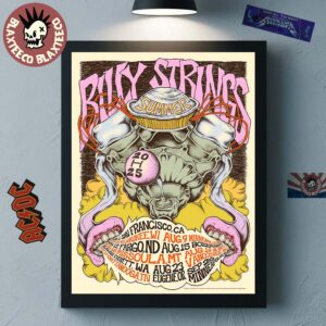 Billy Strings Summer 2025 Tour Art By Logan Fox Home Decor Poster Canvas