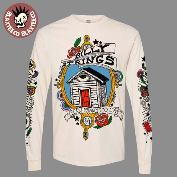 Billy Strings Summer Tour 2025 San Francisco California Exclusive House Long Sleeve Tee