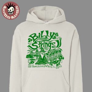 Billy Strings Summer Tour 2025 San Francisco California Exclusive Wizard Hoodie