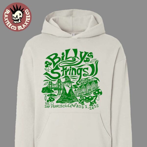 Billy Strings Summer Tour 2025 San Francisco California Exclusive Wizard Hoodie