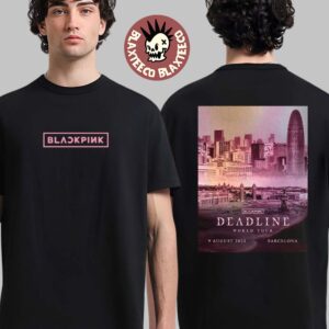 BlackPink Deadline World Tour 2025 Barcelona Exclusive City Tee On August 9 2025 Two Sided T-Shirt