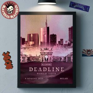 BlackPink Milan Deadline World Tour 2025 Exclusive Poster On 6 August 2025 Home Decor Poster Canvas