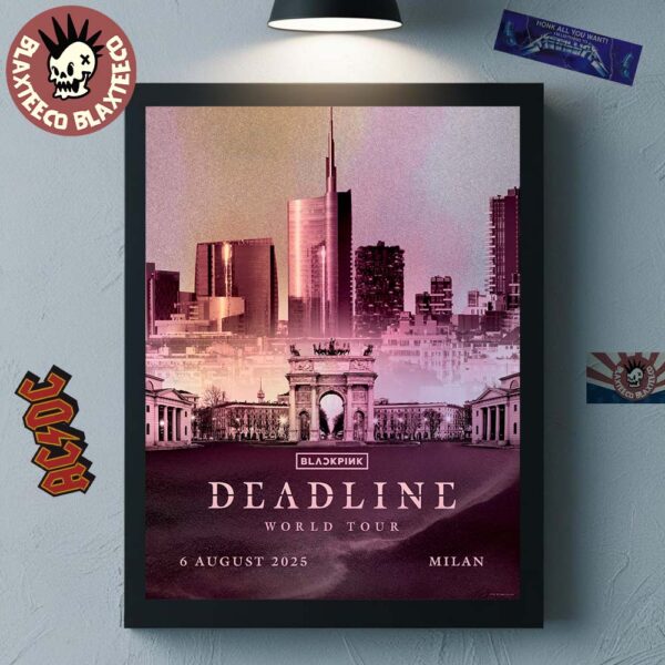 BlackPink Milan Deadline World Tour 2025 Exclusive Poster On 6 August 2025 Home Decor Poster Canvas