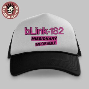 Blink 182 Missionary Impossible 2025 Tour Merch Logo Trucker Hat
