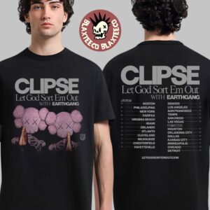 Clipse Let God Sort Em Out 2025 North American Tour Cities Dates Two Sided T-Shirt