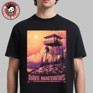 Dave Matthews Band Big Sky Montana 2025 Night 2 Venue Poster At Big Sky Events Arena On August 2 2025 T-Shirt