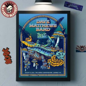 Dave Matthews Band The Gorge Night 3 Poster In George WA At The Gorge Amphitheatre On August 31 2025 Home Decor Poster Canvas