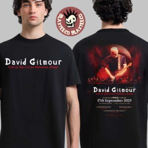 David Gilmour Live At The Circus Maximus Rome On 17 September 2025 In Cinemas And IMAX Worldwide Two Sided T-Shirt