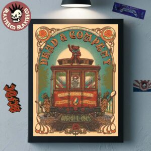 Dead And Company Celebrating 60 Years Of The Grateful Dead’s Music Night 1 Poster In San Francisco CA At Golden Gate Park On August 1 2025 The Train Art Home Decor Poster Canvas