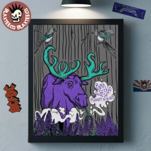 Goose Band Park City Utah 2025 Concert Poster At Park City Song Summit On August 14-16 2025 Home Decor Poster Canvas