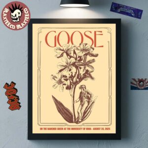 Goose Poster For Show On The Hancher Green At The University Of Iowa On August 28 2025 Home Decor Poster Canvas