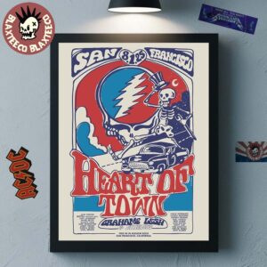 Graham Lesh And Friends Grateful Dead 60 Years Celebration Heart Of Tour On San Francisco On August 1 2025 Home Decor Poster Canvas