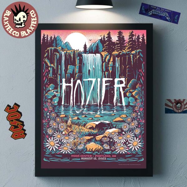 Hozier Portland Oregon 2025 Show Poster At Moda Center On August 12 2025 Home Decor Poster Canvas