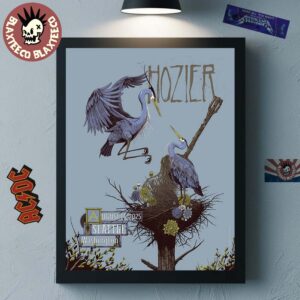 Hozier Seattle Washington Show Poster At T-Mobile Park On August 14 2025 Home Decor Poster Canvas